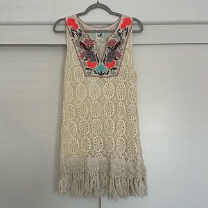Anthropologie Embroidered dress